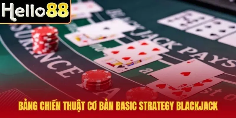 Ma trận xác suất Basic Strategy trong cách chơi Blackjack